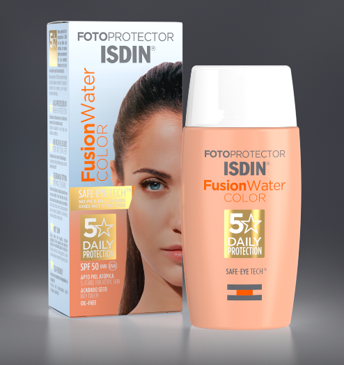  ISDIN Fusion Water Color el fotoprotector que le da un toque de color de tu piel y la protege