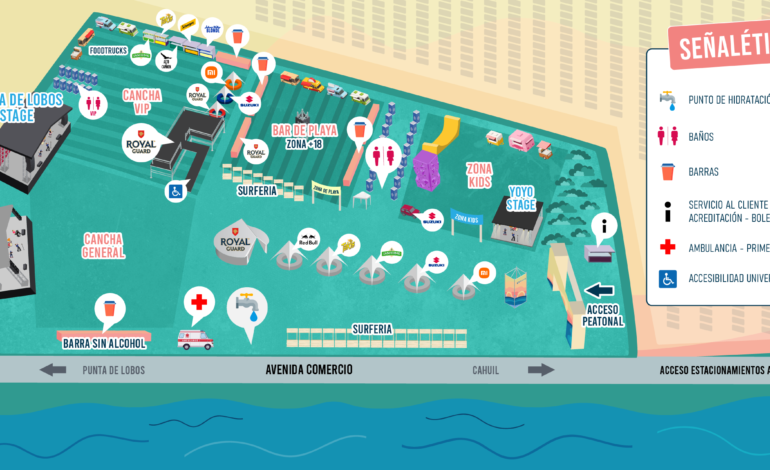  Mapa e información de la edición 2024 del Surfestival