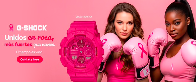  Casio lanzará un nuevo modelo G-SHOCK en apoyo de la Campaña del Lazo Rosa