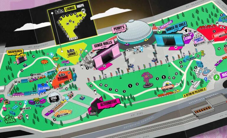  Lollapalooza Chile 2026 presenta el mapa oficial de su regreso al Parque O’Higgins