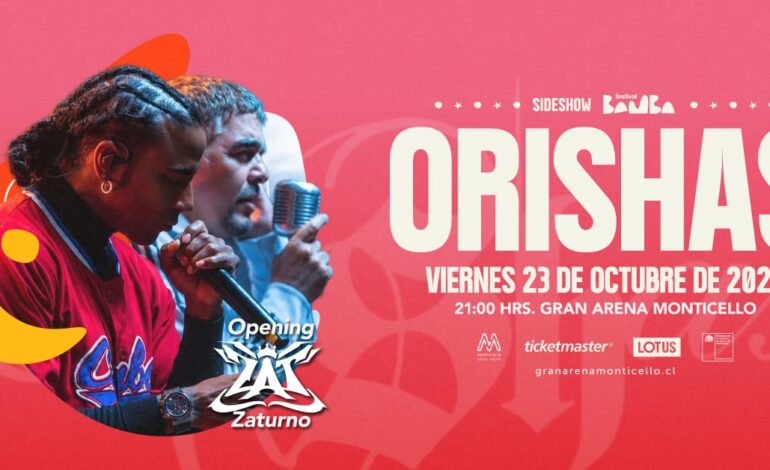  Zaturno se suma al show de Orishas en Gran Arena Monticello